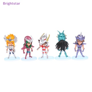 Brightstar ฟิกเกอร์ PVC อนิเมะ Saint Seiya Shiryu Hyoga ของเล่น สําหรับสะสม 5 ชิ้น