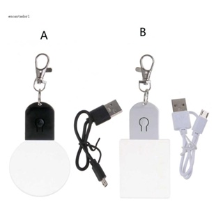 ✿ พวงกุญแจ จี้อะคริลิค ทรงกลม ชาร์จ USB สําหรับเด็ก วัยรุ่น