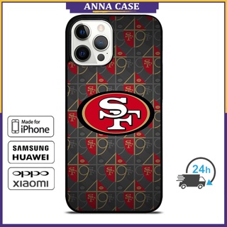 เคสโทรศัพท์มือถือ ลายฟุตบอล San Francisco 49ers สําหรับ iPhone 14 Pro Max 13 Pro Max Samsung Galaxy Note10+ S21Ultra