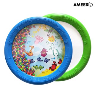 Ameesi กลองลูกปัด รูปสัตว์ทะเล ขนาด 8 นิ้ว ของเล่นเสริมการเรียนรู้เด็ก