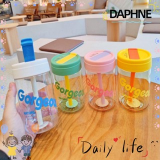 Daphne แก้วน้ําดื่มน่ารัก พร้อมหลอดดูด ขนาด 600 มล.