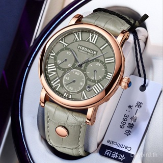 Poedagar Swiss Brand [พร้อมส่ง] P986 นาฬิกาข้อมือ โครโนกราฟ ปฏิทิน กันน้ํา อเนกประสงค์ ขนาดเล็ก สําหรับผู้ชาย