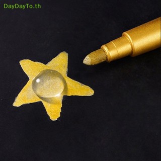 Daydayto ปากกามาร์กเกอร์ ไฮไลท์ เขียนตัวอักษร สีทอง สีเงิน กันน้ํา TH