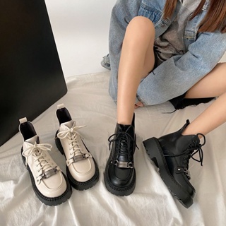 SINCE THEN  แฟชั่นรองเท้า บูท รองเท้าบูทยาว ไซส์ใหญ่ รองเท้า boots  ทันสมัย สบาย High quality Korean Style B94F0R9 37Z230910