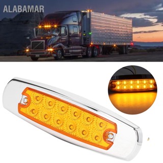  ALABAMAR คู่ 12V 12LEDs เครื่องหมายด้านข้างกวาดล้างรถบรรทุกรถพ่วงไฟแสดงสถานะสำหรับ RV เรือรถบัสรถบรรทุกรถบรรทุกหนัก