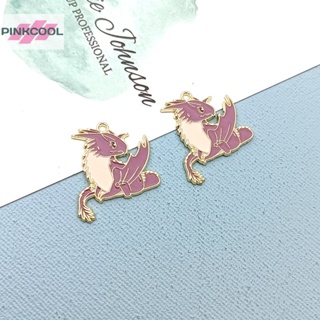 Pinkcool จี้รูปไดโนเสาร์ สําหรับทําเครื่องประดับ สร้อยคอ พวงกุญแจ โทรศัพท์ DIY 10 ชิ้น