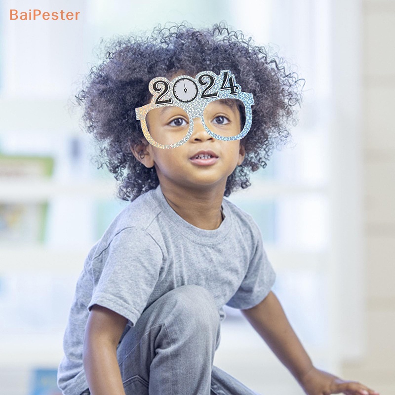 baipester-กรอบรูปกระดาษ-ลาย-happy-new-year-ปี-2024-อุปกรณ์เสริม-สําหรับถ่ายรูป