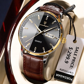 Poedagar Swiss Brand [พร้อมส่ง] 832 นาฬิกาข้อมือควอทซ์ เรืองแสง กันน้ํา สําหรับผู้ชาย