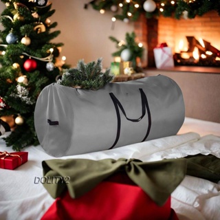 [Dolity2] กระเป๋าจัดเก็บต้นไม้ คริสต์มาส แบบมีซิปคู่ ทนทาน พร้อมที่จับ และซิปคู่ สําหรับถอดประกอบต้นไม้