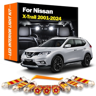 Canbus ชุดหลอดไฟ LED ติดภายในรถยนต์ สําหรับ Nissan X-Trail Xtrail T30 T31 T32 T33 2001-2019 2020 2021 2022 2023 2024