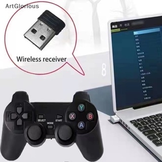 Art เกมแพดไร้สาย 2.4GHz สําหรับแล็ปท็อป USB สําหรับ PS3 Android TV Box Windows N
