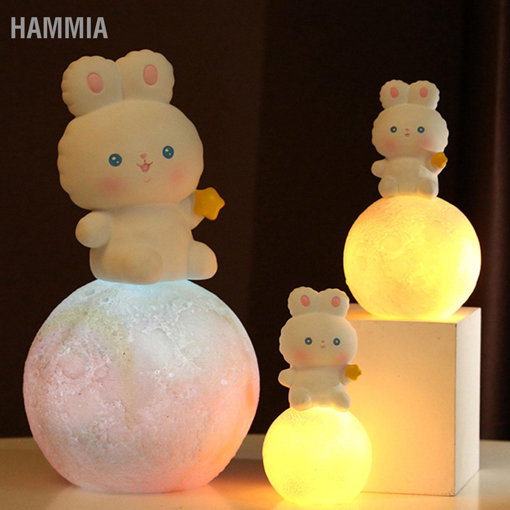 hammia-โคมไฟกลางคืน-รูปกระต่ายน่ารัก-เปลี่ยนสีได้-พร้อมกระปุกเงิน-สําหรับตกแต่งโต๊ะ