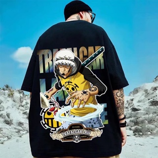 M-8XL Summer new style Japanese cartoon anime print short-sleeved T-shirt men and women couples fashion trend perso_01