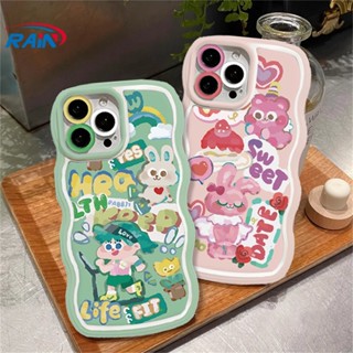 เคสโทรศัพท์มือถือ TPU ลายการ์ตูนกระต่าย สําหรับ OPPO Reno 8T A17 A57 2022 A15 A16 A16K A54 A12 A5S A7 A94 A93 A3S A11k A53 A31 A52 A92 A37 F9 A1K A76 A36 5F A9 2020