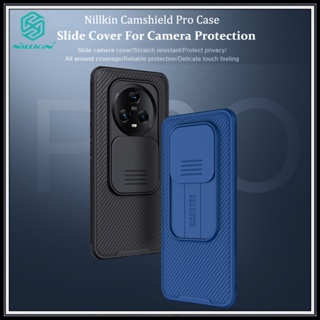 Nillkin เคสโทรศัพท์มือถือ สำหรับ Honor Magic 5 Magic4 Pro 5G Camshield Pro กับ แบบสไลด์กันกล้อง TPU PC กันกระแทกหรูหราสีดำสีฟ้าแข็งโทรศัพท์ปก