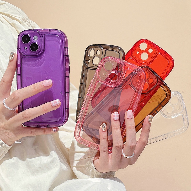 casing-for-xiao-mi-11-lite-12-12x-12s-13-mi-poco-x5-f3-x3-nfc-gt-m3-pro-redmi-note-12-4g-5g-clear-airbag-shockproof-candy-solid-color-black-phone-case-cover-1fz01