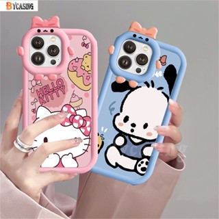เคสโทรศัพท์มือถือ ลายการ์ตูนคิตตี้ สุนัข แมว ประดับโบว์ สําหรับ Redmi 12C 10C 10A Note 11 Pro Note 11S 9C 9A 10 9T 9 Note 10 5G 10s Note9 Note9S Note8 Poco M5S X3 M3 Pro