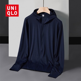 Uniqlo AIRism UPF50+ เสื้อแจ็กเก็ต กันลม ระบายอากาศ แห้งเร็ว ป้องกันรังสียูวี สําหรับผู้ชาย