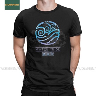 เสื้อยืดลําลองสําหรับผู้ชายผ้าฝ้ายแขนสั้นคอกลมลาย Water Tribe Avatar The Last Airbender สไตล์เกาหลี 2022