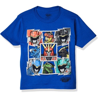 sadasเสื้อยืดแขนสั้น พิมพ์ลาย Power Rangers สําหรับเด็ก