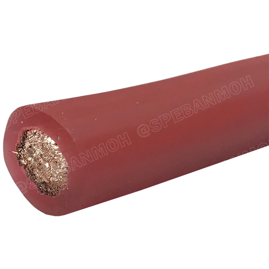 [ 1 เมตร ] NT-BAT2 แดง Red ฉนวนพีวีซีนิ่ม Nectech สายพาวเวอร์แบตเตอรี่ ...