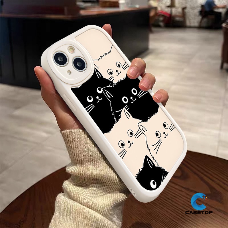 เคสโทรศัพท์มือถือ-ลายการ์ตูนแมวตลก-สําหรับ-realme-c53-c15-c55-c21y-c25s-c11-c31-c21-c25y-c35-c30-c12-c30s-c20-c17-gt-c20a-c3-c17-9i-5-5i-7i-6i-8-10-pro-6-8i-10pro-pro-10-6s-8-เคสนิ่ม-สําหรับคู่รัก