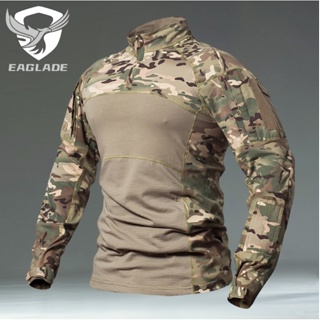 Eaglade เสื้อยืดยุทธวิธี แขนยาว ยืดหยุ่น สําหรับผู้ชาย YDJX-FG-CX In CP