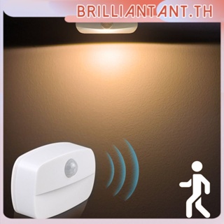 พร้อมสต็อกไร้สาย Pir Motion Auto Sensor Led ไฟในคืนห้องโถงตู้เสื้อผ้าบันไดห้องโคมไฟ Bri