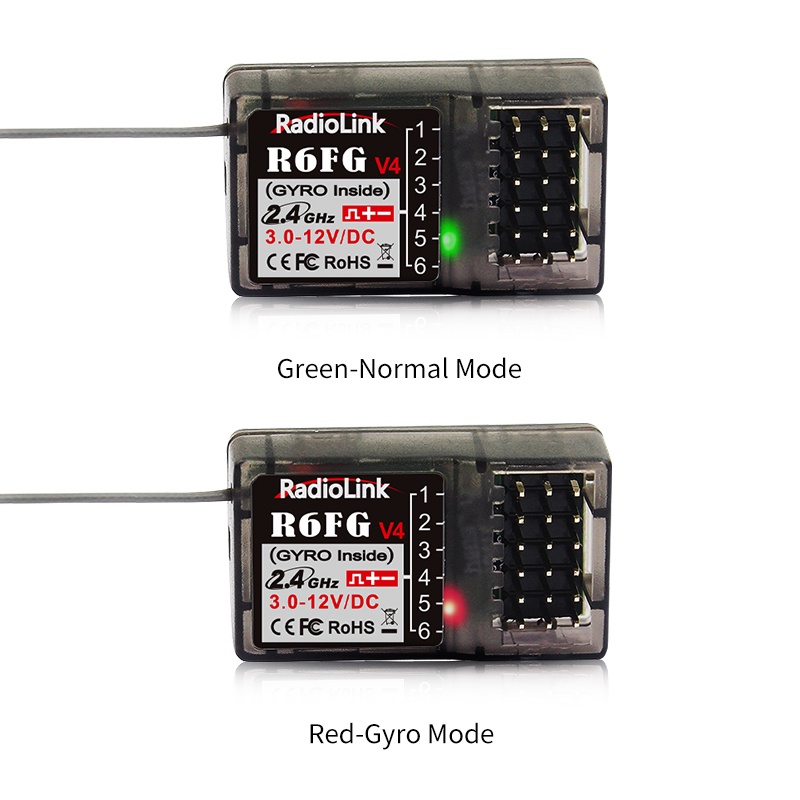 radiolink-ตัวรับสัญญาณ-r6fg-6-ช่อง-2-4g-hv-servo-rx-พร้อมตัวควบคุมระยะไกล-gyro-สําหรับรถบังคับ-เรือบังคับ-rc4gs-v2-rc6gs-v2