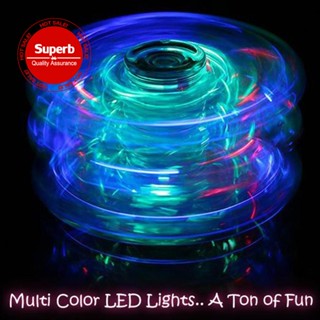 ของเล่นสปินเนอร์ มีไฟ LED สีรุ้ง สําหรับเล่นคลายเครียด S1D1