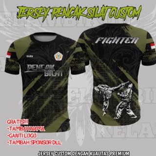 [พร้อมส่ง] เสื้อยืด ลาย baju raya PENCAK SILAT FIGHTER Jersey kurta lelaki ขนาด 100 ซม.-160 ซม. สําหรับเด็ก และผู้ใหญ่ XS-3XL