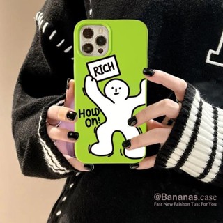 เคสโทรศัพท์มือถือ แบบนิ่ม ลาย Green Men Rich สีดํา สําหรับ iPhone 14 Plus 14 13 12 11 Pro Max X Xr Xs Max 7 8 Plus SE2020