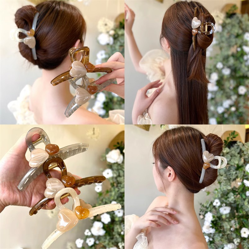 กิ๊บติดผม-รูปหัวใจ-เครื่องประดับ-แฟชั่นสําหรับผู้หญิง