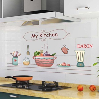 Daron สติกเกอร์ติดผนัง กันน้ํา มีกาวในตัว ห้องครัว ตู้ เคาน์เตอร์ ภาพจิตรกรรมฝาผนัง