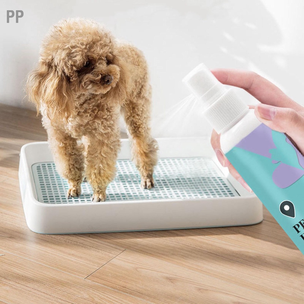 pp-pet-potty-training-spray-safe-mild-aid-สำหรับสุนัข-ลูกสุนัข-แมว-ในร่ม-กลางแจ้ง-120ml