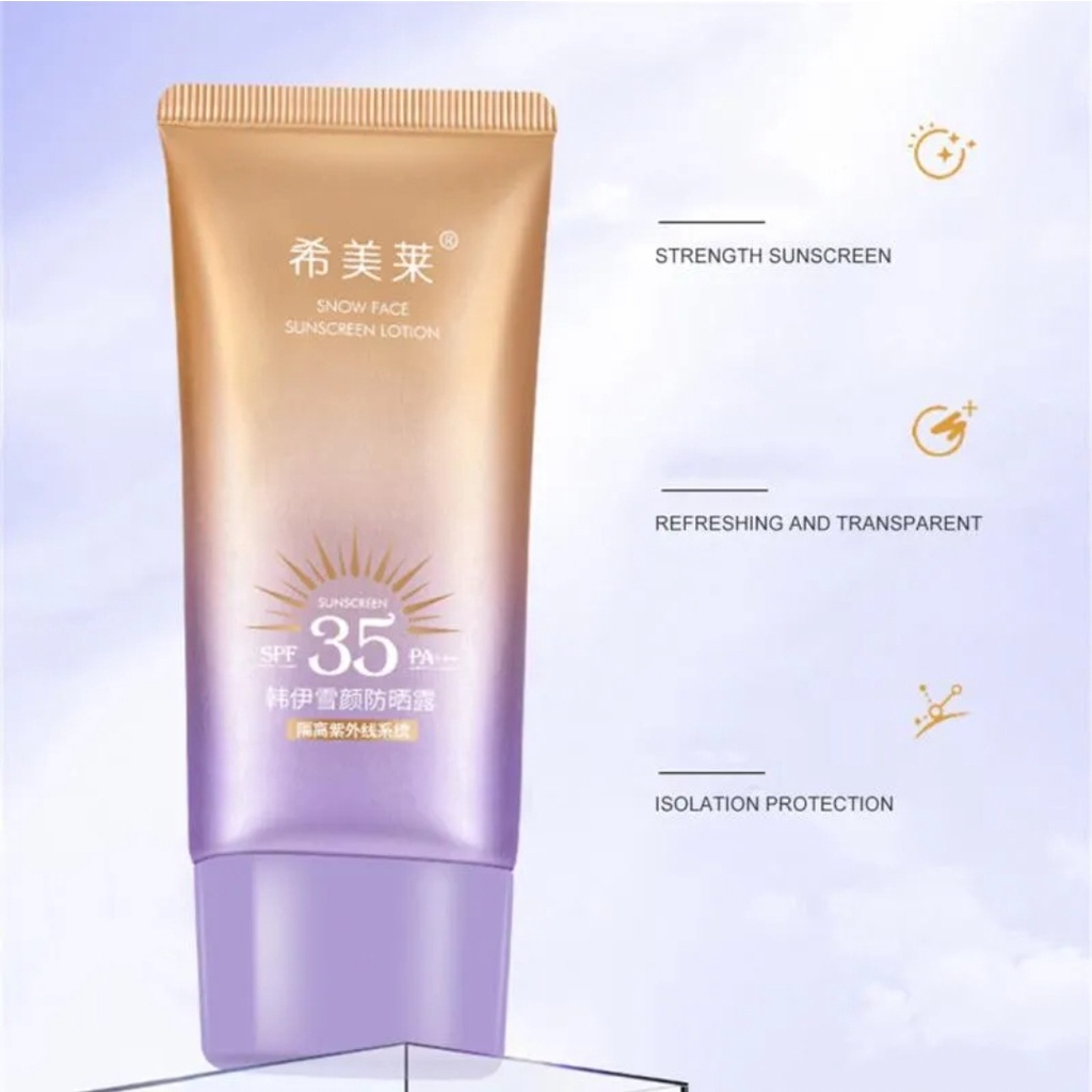 sunscreen-ครีมกันแดดspf35-เนื้อละเอียดบางเบาเกลี่ยง่ายติดทนนาน-พร้อมส่ง