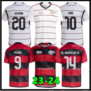 เสื้อกีฬาแขนสั้น ลายทีมชาติฟุตบอล Flamengo 2023 24 ชุดเหย้า 23 24 ไซซ์ S - 4XL
