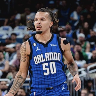 เสื้อกีฬาบาสเก็ตบอล แขนกุด ลายทีม Orlando Magic Jersey NO.50 Cole Anthony 22-23 Season สําหรับผู้ชาย