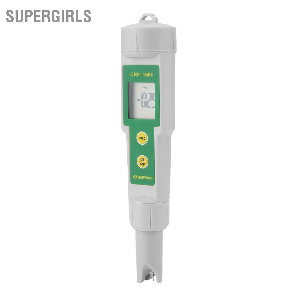 supergirls-orp-169-เครื่องวัดคุณภาพน้ำแบบพกพา-digital-orp-tester-ปากกา-เครื่องวัดค่า-น้ำแบบถอดได้