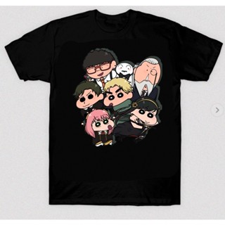 เสื้อยืดแขนสั้น พิมพ์ลายการ์ตูนชินจัง Lloyd 1S-5XL