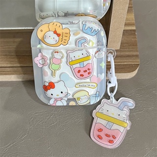 เคสหูฟังบลูทูธ ลายการ์ตูนคิตตี้ สําหรับ AirPods Pro2 Airpod Pro 1 2 3 AirPods Pro 2