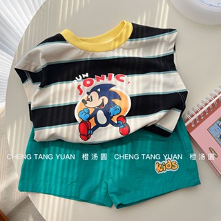 พร้อมส่ง ขายดี ใหม่ เสื้อแขนกุด ผ้าฝ้าย 100% ระบายอากาศ แห้งเร็ว ลายทาง สีมัดย้อม แฟชั่นฤดูร้อน สไตล์เกาหลี ญี่ปุ่น สําหรับเด็กผู้ชาย ผู้หญิง 2023