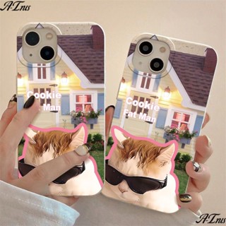 เคสโทรศัพท์มือถือ แบบนิ่ม กันกระแทก ลายแมว สําหรับ Apple Iphone 12 14pro 7max 13811