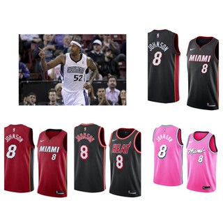 Miami Heat #8 James Johnson เสื้อสเวตเตอร์ของเสื้อบาสเก็ตบอล NBA Jersey