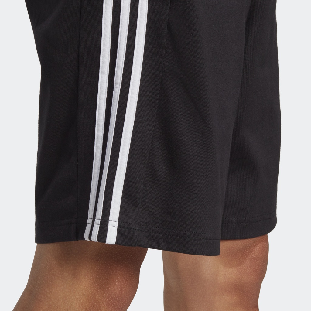 adidas-ไลฟ์สไตล์-กางเกงขาสั้น-essentials-single-jersey-3-stripes-ผู้ชาย-สีดำ-ic9382