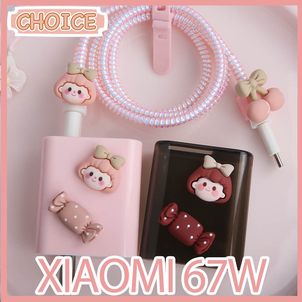 เคส-tpu-นิ่ม-ป้องกันสายชาร์จ-usb-type-c-สีแคนดี้-สําหรับ-xiaomi-redmi-note-11-12-13-pro-k60-k50-67w