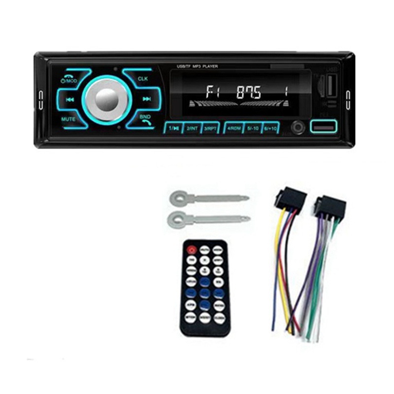 ใหม่-อะไหล่เครื่องเล่น-mp3-วิทยุ-fm-บลูทูธ-12v-7-สี-อุปกรณ์เสริม-สําหรับรถยนต์