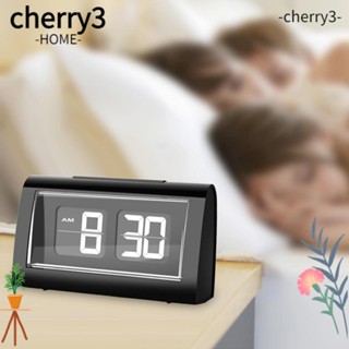 CHERRY3 นาฬิกาปลุกอิเล็กทรอนิกส์ มีไฟแบ็คไลท์ หน้าจอขนาดใหญ่ แบบสร้างสรรค์