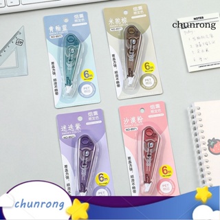 Chunrong เทปลบคําผิด เรียบลื่น เครื่องเขียน สําหรับนักเรียน 6 ชิ้น