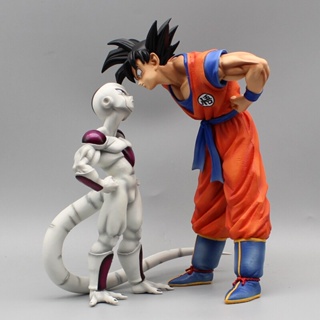 โมเดลฟิกเกอร์ Pvc รูปปั้นอนิเมะ Dragon Ball Frieza Son Goku Frieza Look At Each Other ขนาด 23 ซม. ของเล่นสําหรับเด็ก